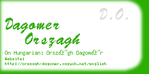 dagomer orszagh business card